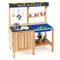 Costway Kids Kitchen Playset Wooden Outdoor Mud Kitchen Pretend Play Toy W/ Kitchenware